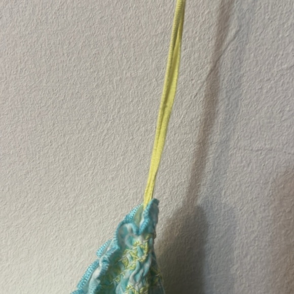 Victoria Secret strapless aqua green 2005 size L modal/cotton Y2K - Picture 7 of 8